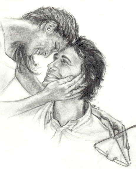 Only Lisa Rourke gets 
to draw Harry without his glasses.